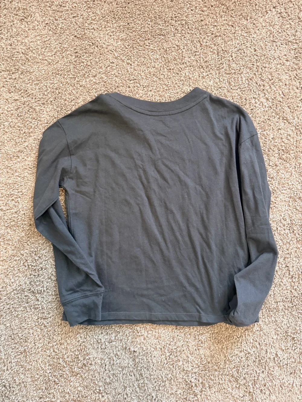 Gap girls long sleeve t shirt with crystal star appliqués size large gray